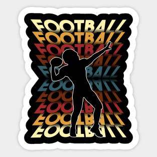 Football Fall Colors design Sticker